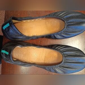 Tieks Black Leather Ballet Flats Size 10